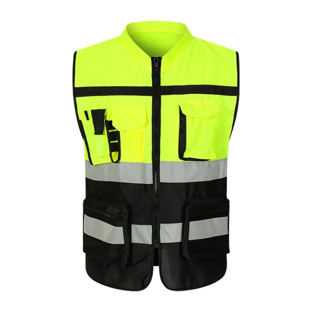 Reflective Safety Vest High Visibility One Size with Pocket Outdoor Gear