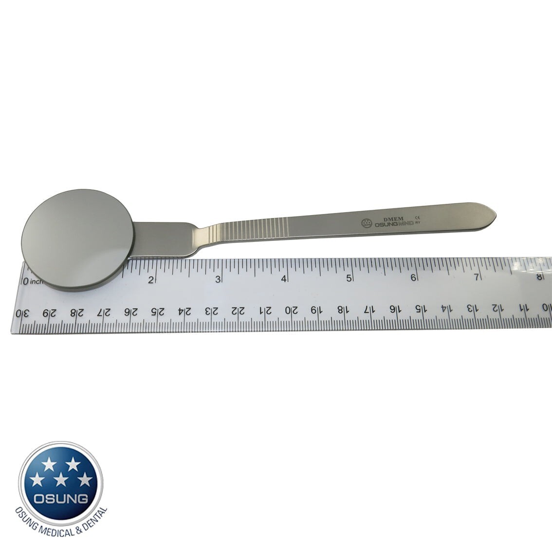 Osung 1.7″ Dia. Large Round Mouth Mirror Metal Handle Dental Mirror DMEM (#1366)
