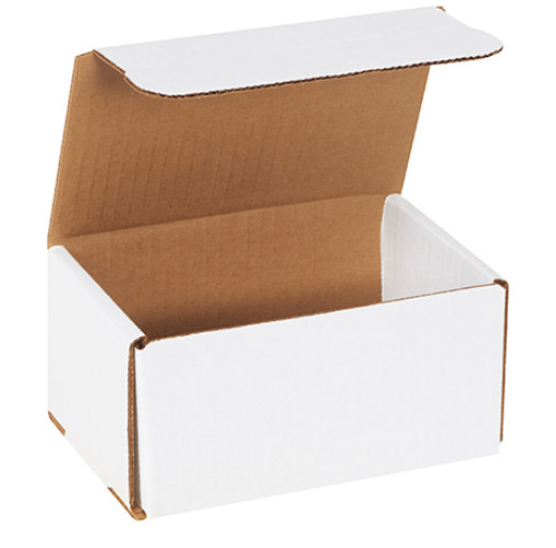 Pick Quantity! 1-200 6x4x3″ White Corrugated Mailer Small Folding Box Light Ship