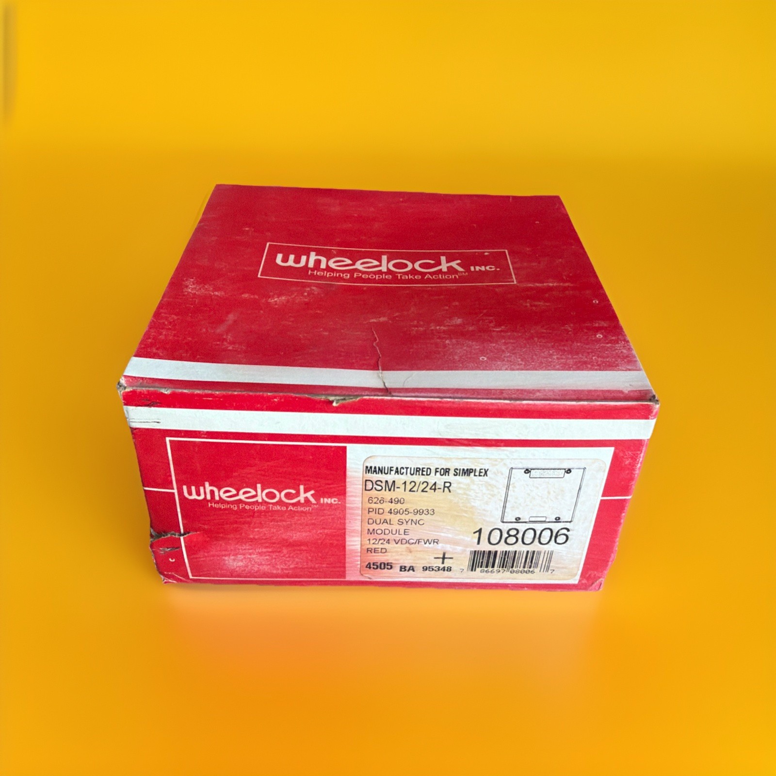 🔥 Wheelock DSM-12/24-R Dual Sync Module 12/24VDC Fire Alarm ~ 1 Unit🔥