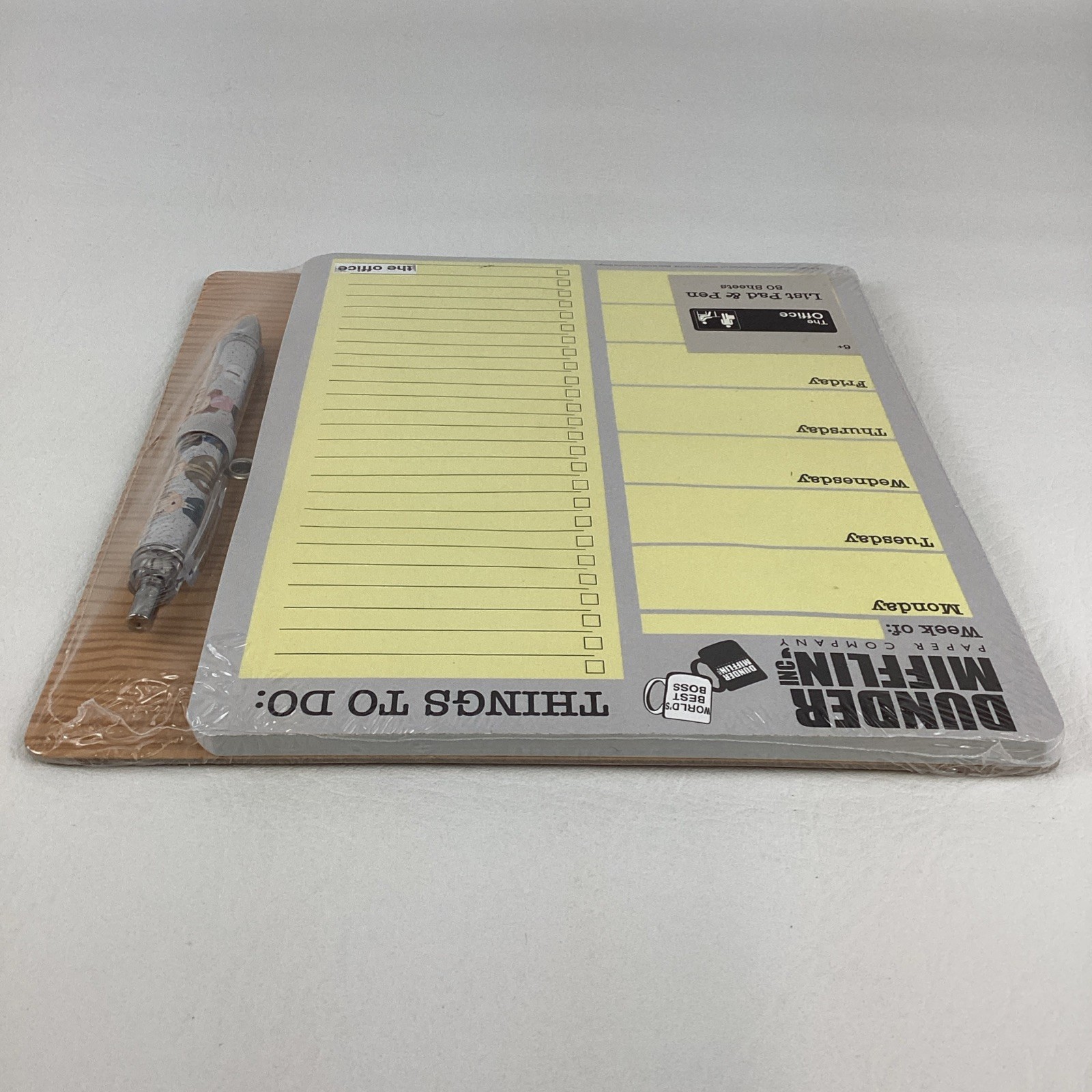 The Office List Pad Pen Set Dundler Mifflin Daily Planner Stationary Notepad