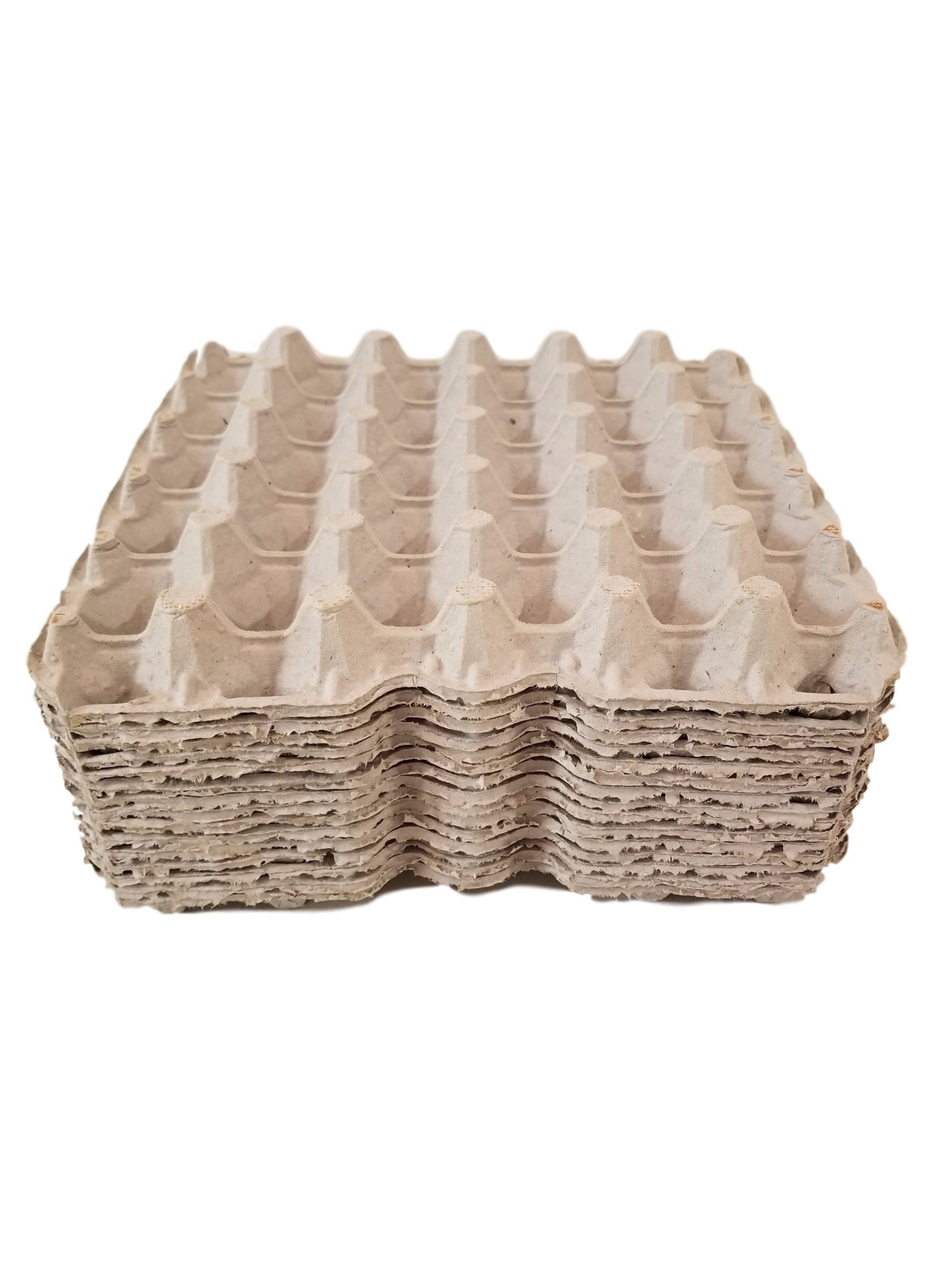 MT Products Pulp Flat Egg Cartons | Stores 30 Large to Small Eggs – Pack of 15