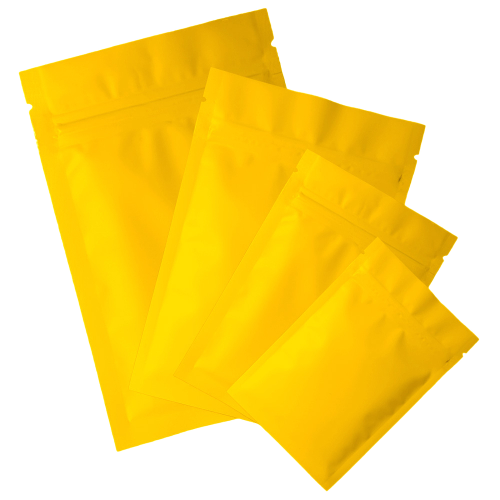 100/200/500 Matte Orange Smell Proof Mylar Foil Bags Resealable Zip Seal Pouch