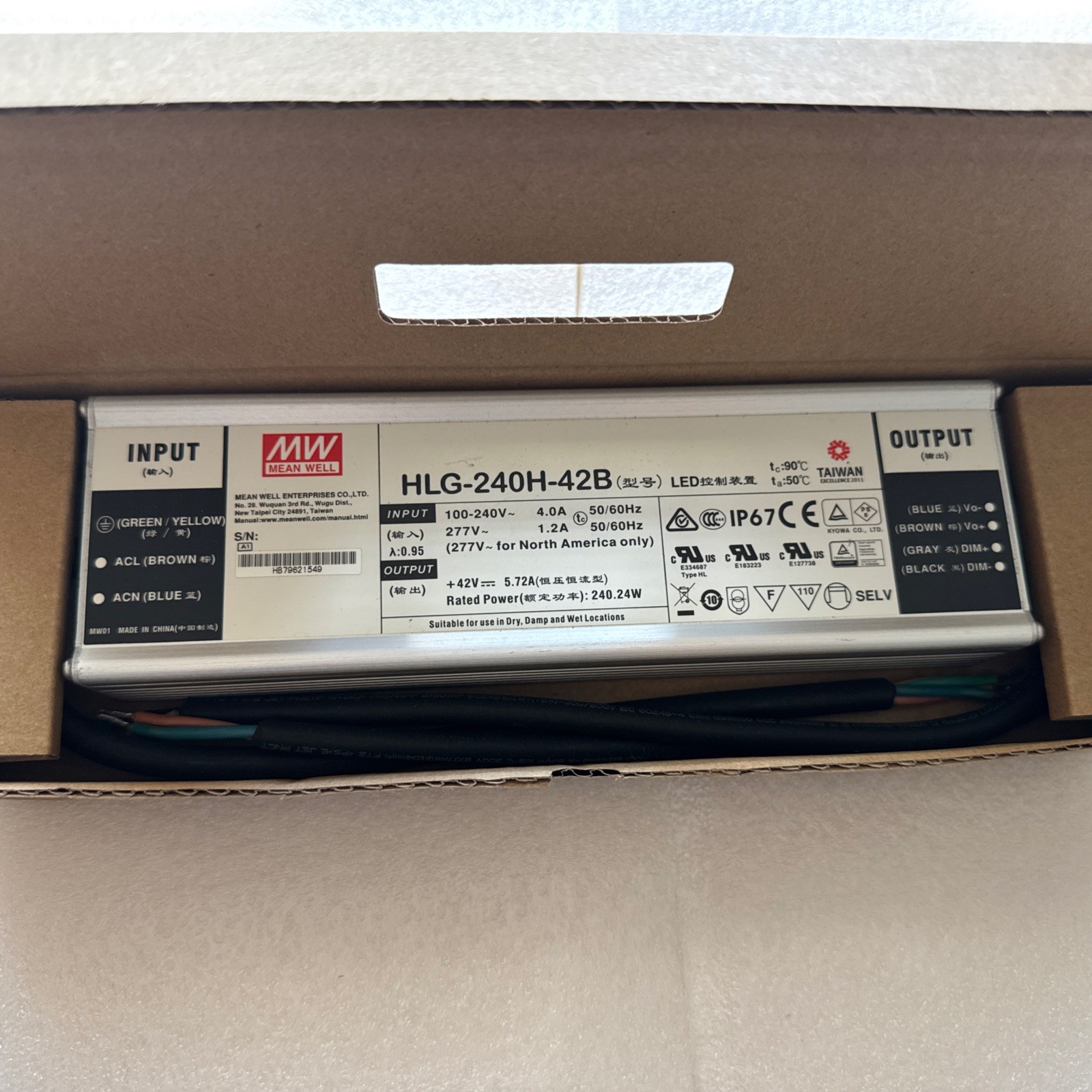 MEAN WELL HLG-240H-42B
