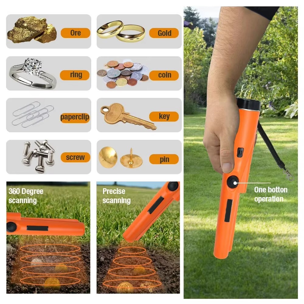 High Grade Metal Detector HandHeld Pro Pinpointer Pointer Probe Sensitive Tester