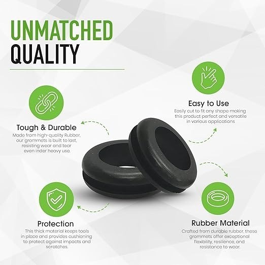RSW 200PCS Rubber Grommet Kit Assorted Sizes – Rubber Rings Wiring Kit