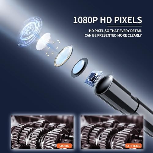 Endoscope Camera with Light, 1080P HD Borescope, IP67 Waterproof Snake 16.5FT