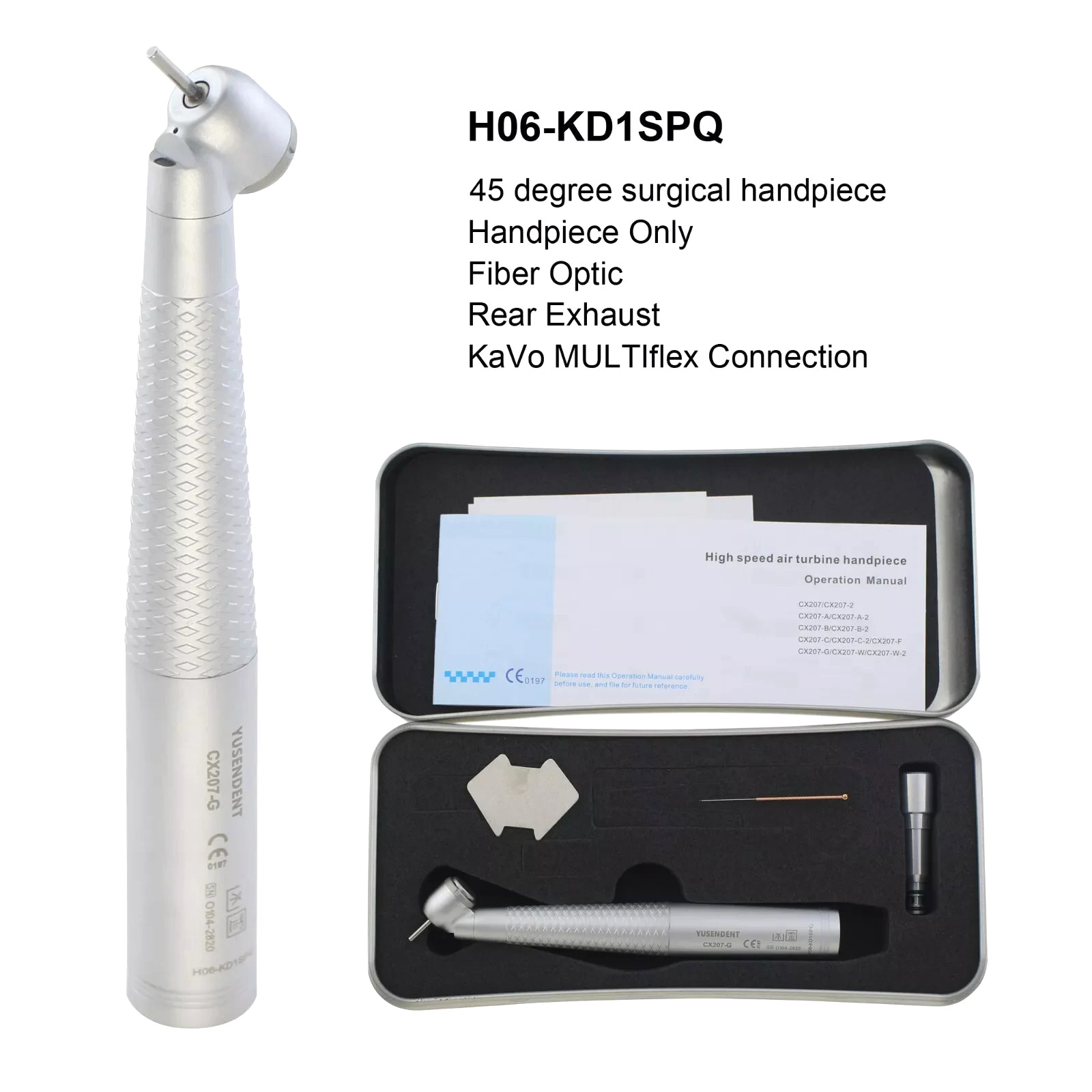 COXO Dental 45 Degree Surgical Handpiece Fiber Optic 4 Hole 6 Pin KaVo MULTIflex