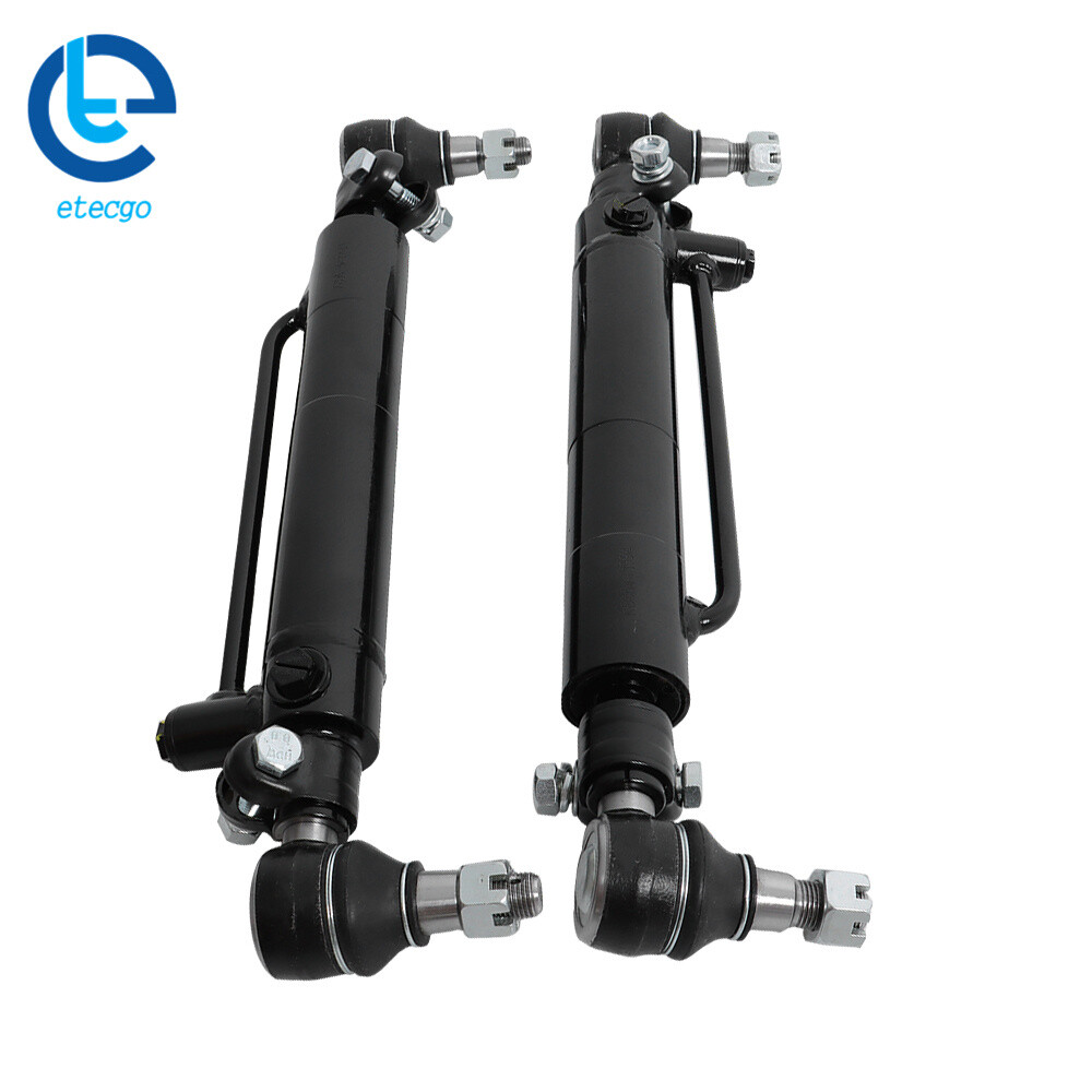 2 Pack D128454 Power Steering Cylinders For Case 2WD 580B 580C 580D 580E