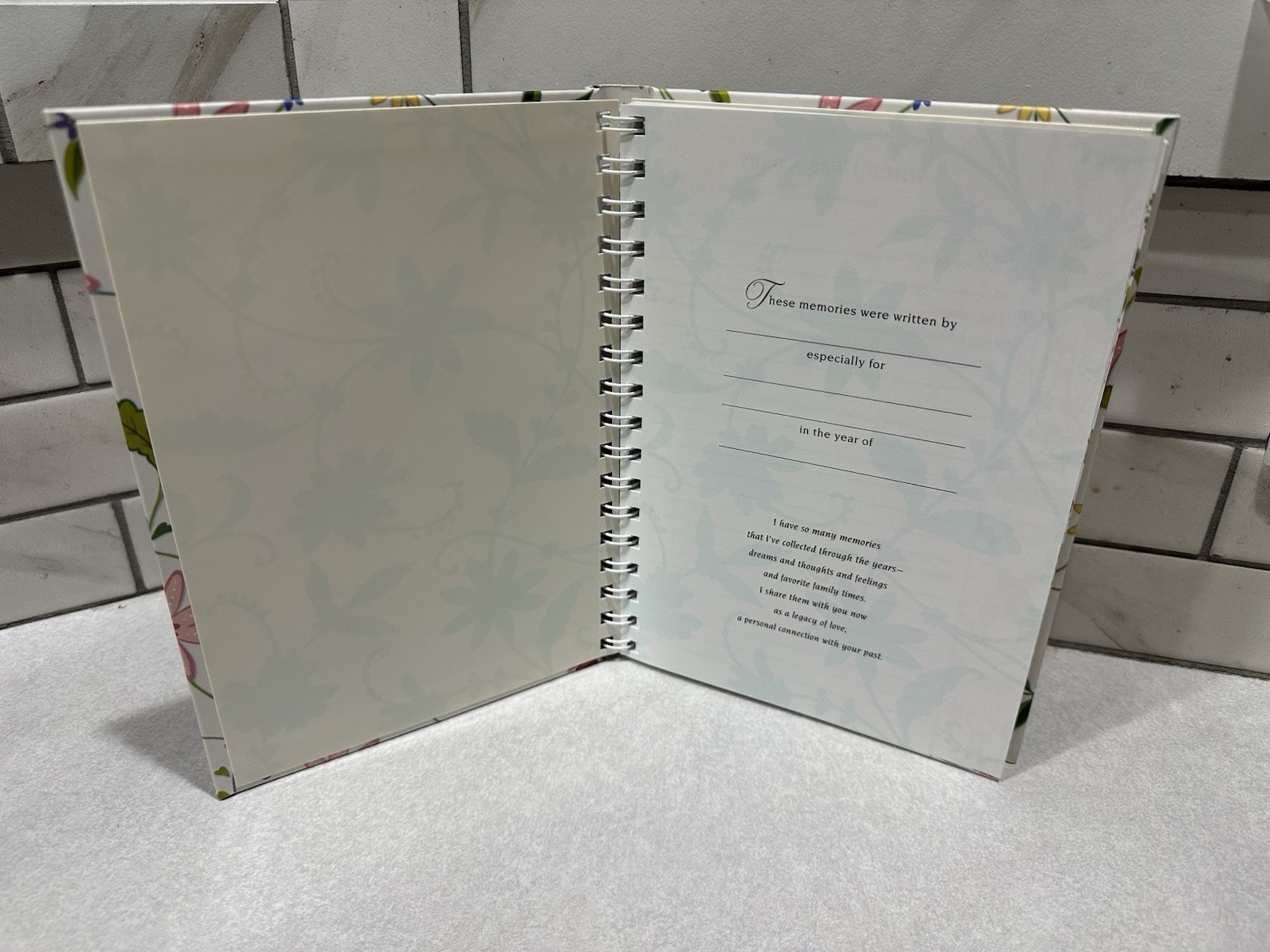 Grandmother’s Journal Book by Hallmark Memories Thoughts & Dreams- New
