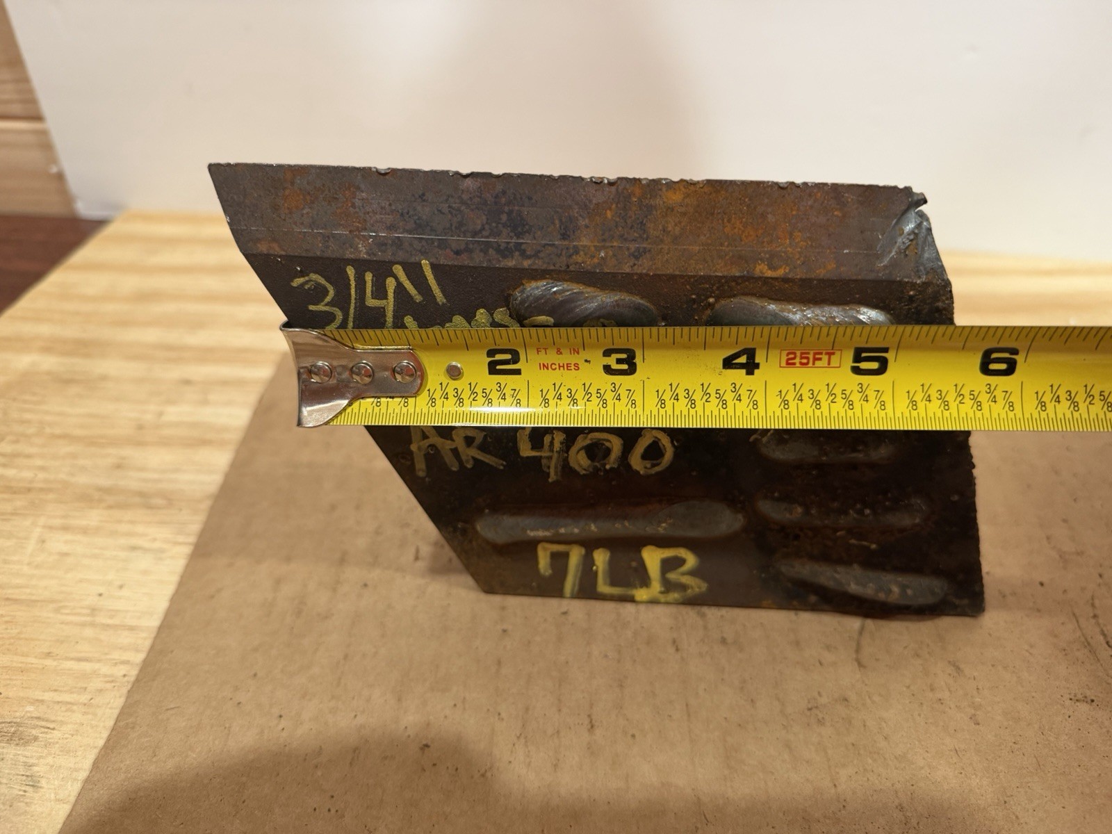 Irregular Piece of Abrasive Resistant Steel Plate – AR400 – 3/4” Thickness