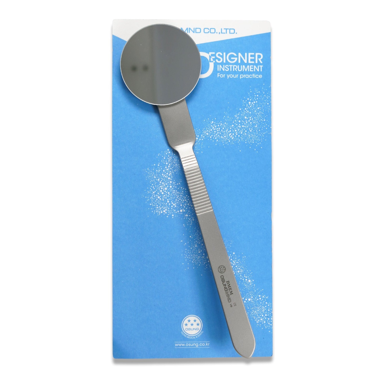 Osung 1.7″ Dia. Large Round Mouth Mirror Metal Handle Dental Mirror DMEM (#1366)