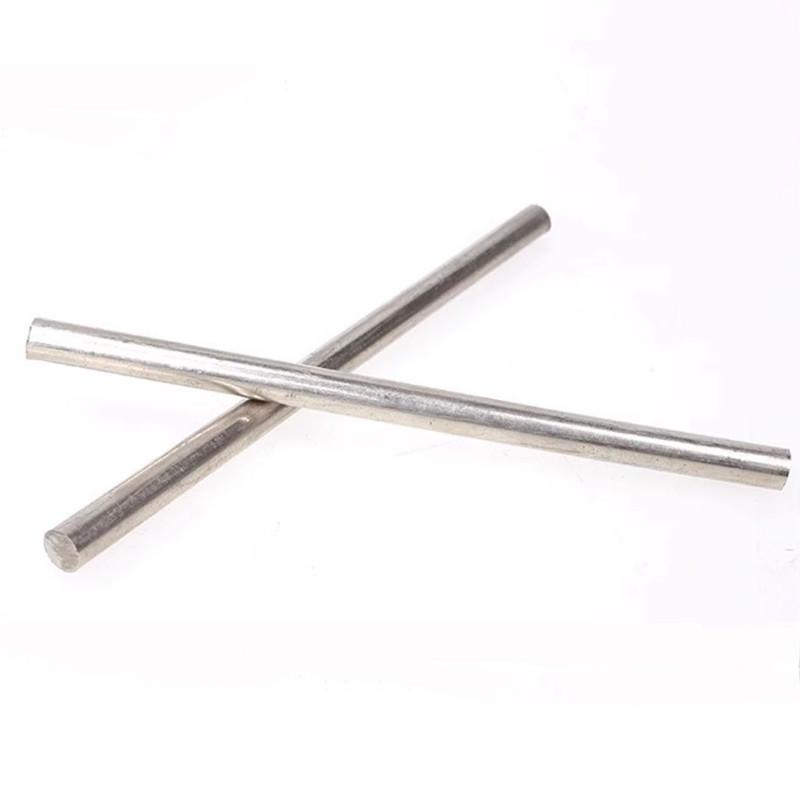 Nickel Silver Round Rod Ø3-20mm CuNiZn Alloy Solid Bar Custom Cut Alloy L:100mm