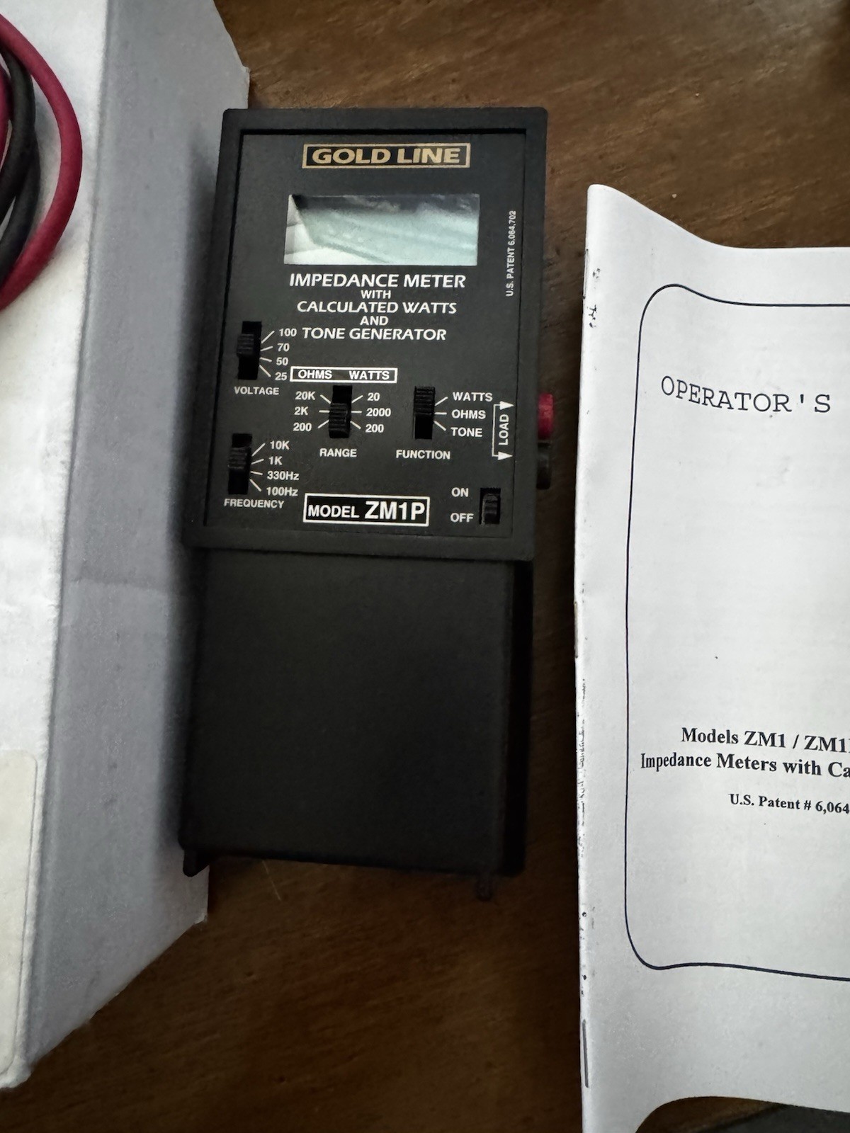 Gold Line ZM-1P Impedance Meter with Protection Relay