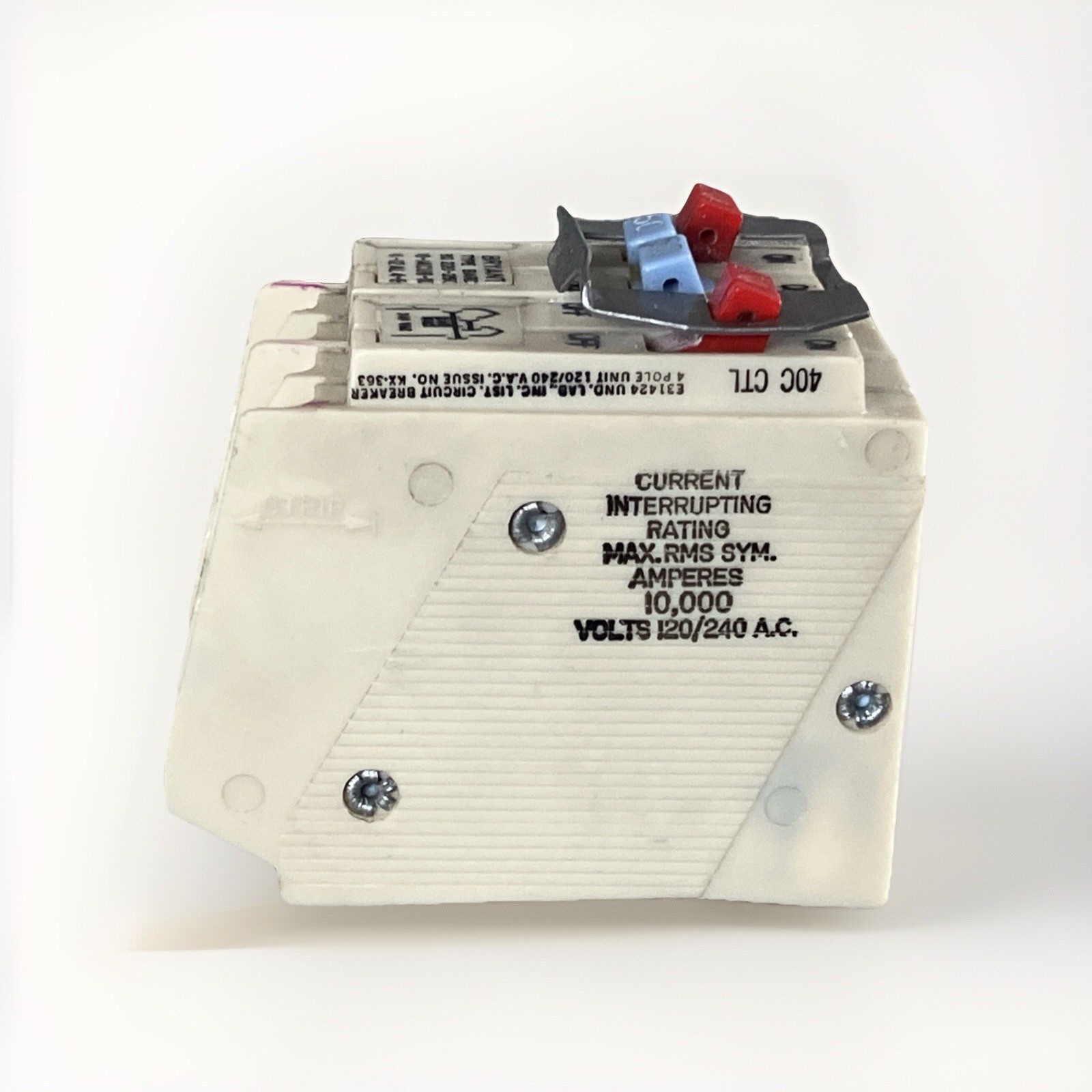 Bryant BQ220-250 BD220250 Old style 4-Pole BARD Quad Breaker White Red / Blue