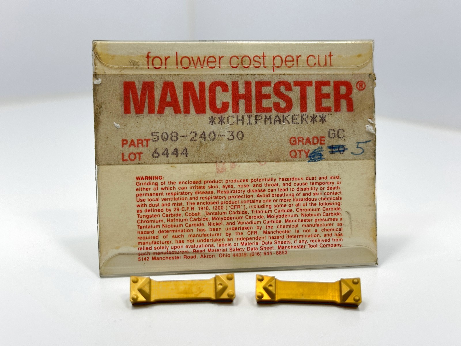 MANCHESTER 508-240-30 | New Carbide Inserts | Grade GC | 10pcs
