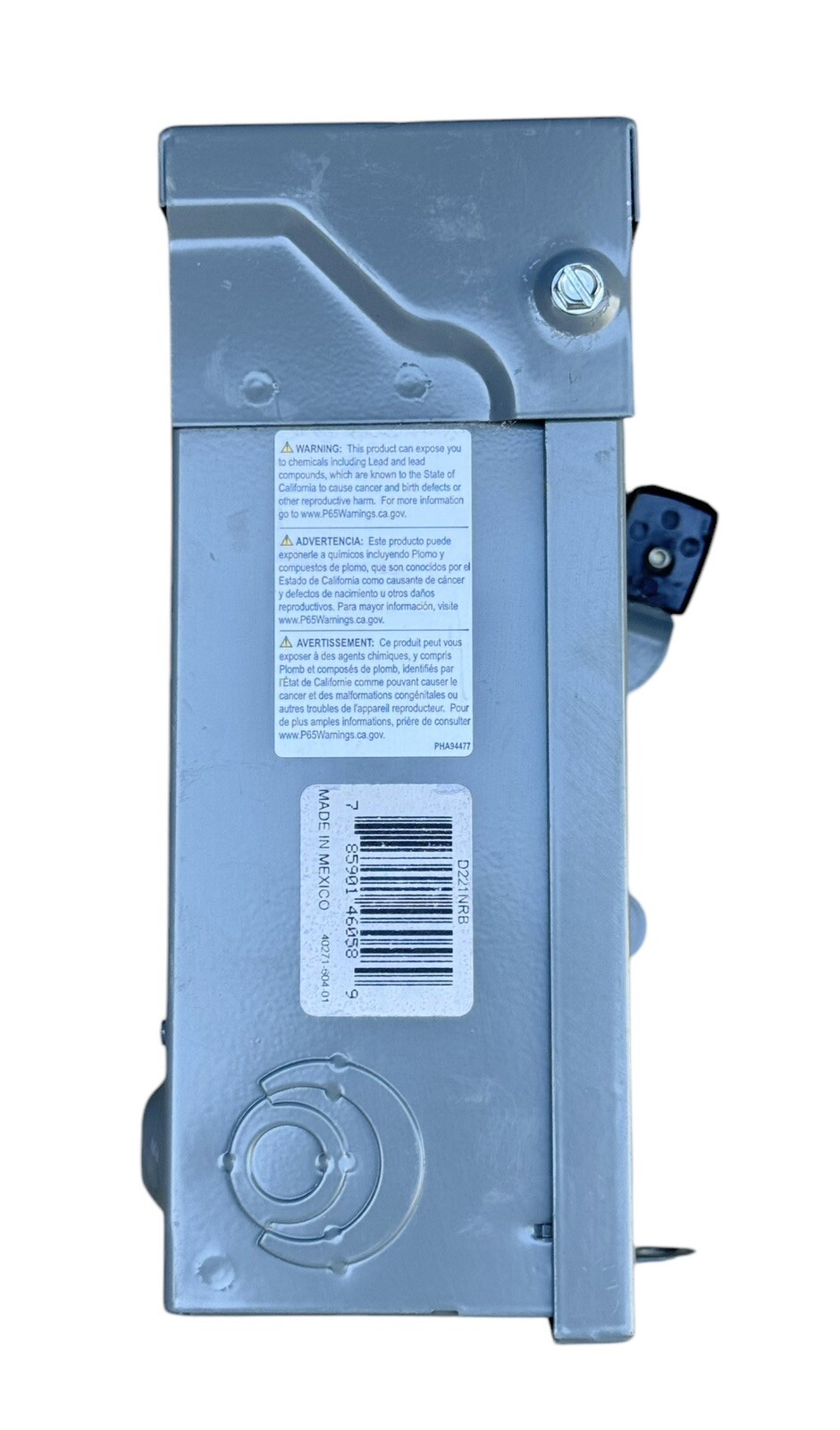 Square D D221NRB 30 Amp 120/240V Max. General Duty Safety Switch Rainproof