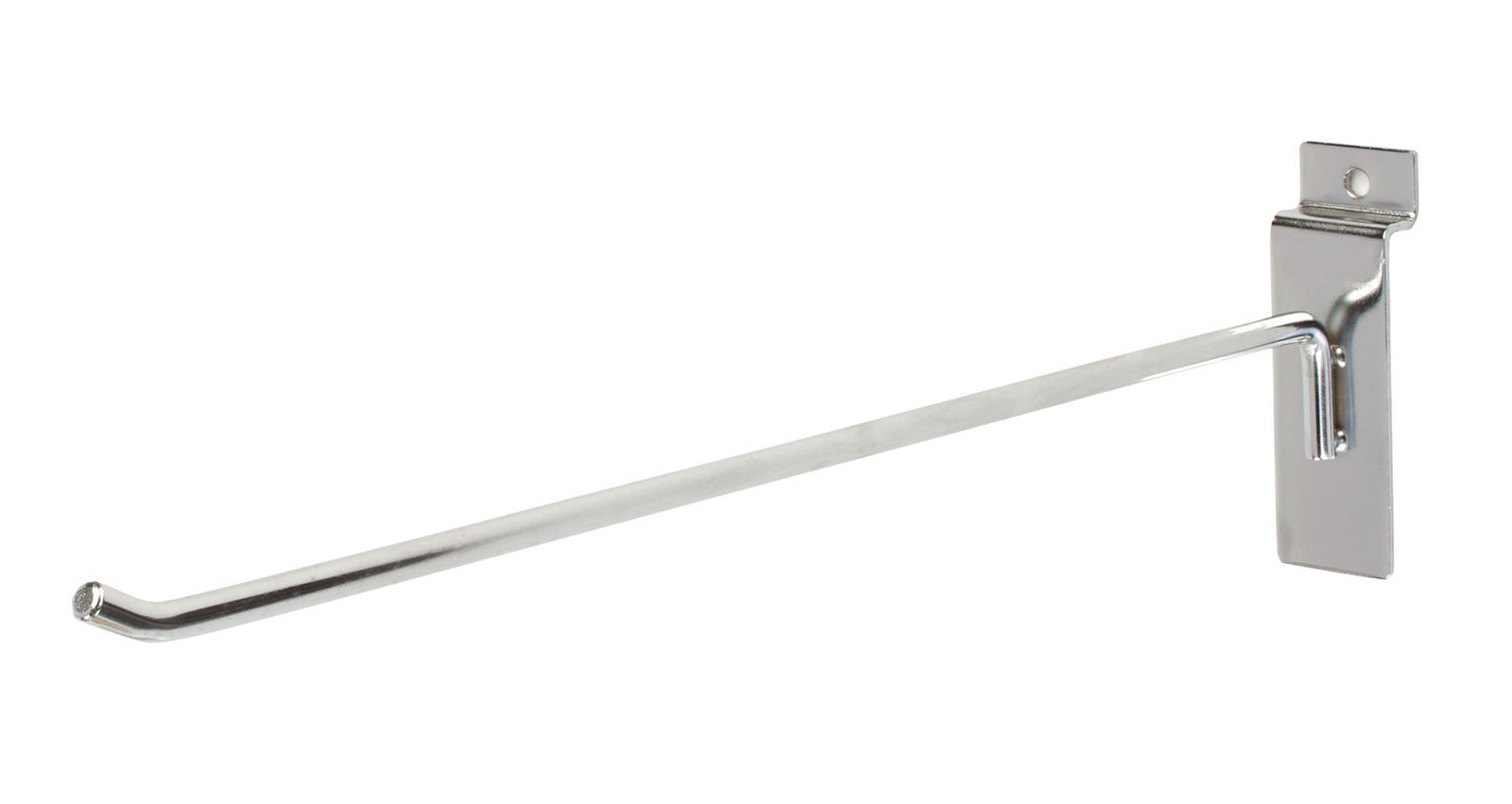 100 Chrome 12″ Slatwall Peg Hooks Slat Wall Retail Display 6 mm Diameter Tubing
