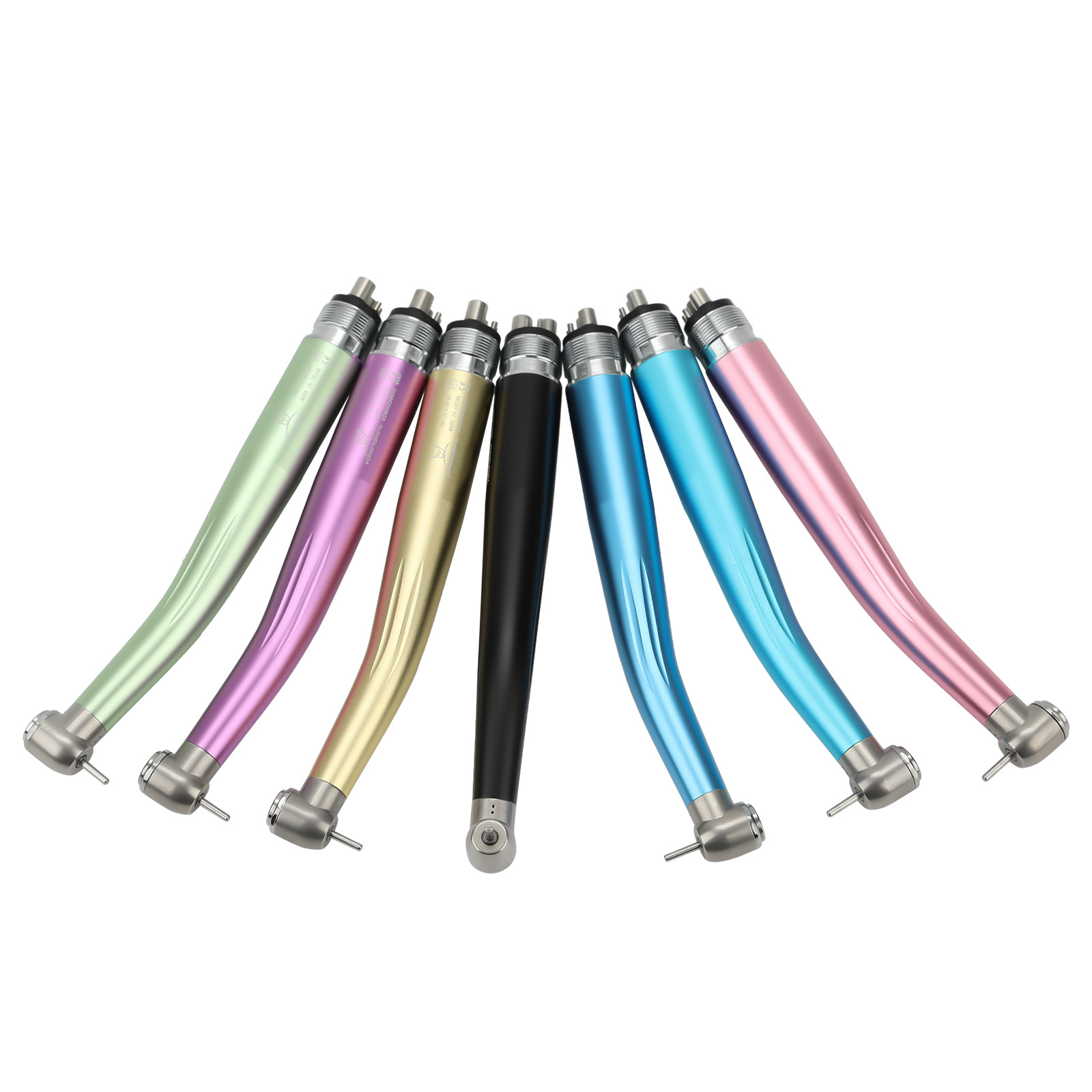 NSK Style Dental High Speed Handpiece Colorful Turbine 2/4 Holes 7 Colors Rotor