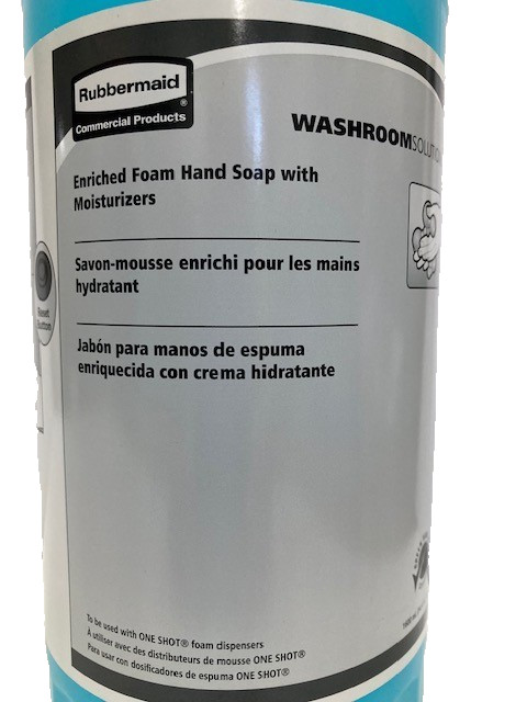 RUBBERMAID COMMERCIAL Hand Soap Series One Shot, 1,600 mL, Foam Pack of 4