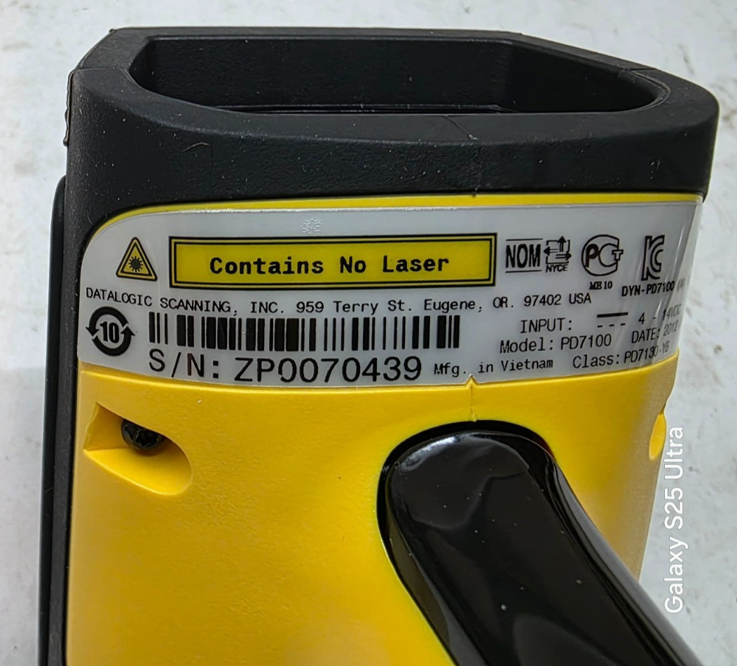 DATALOGIC POWER SCAN PD7100 BARCODE SCANNER PD7130-YB
