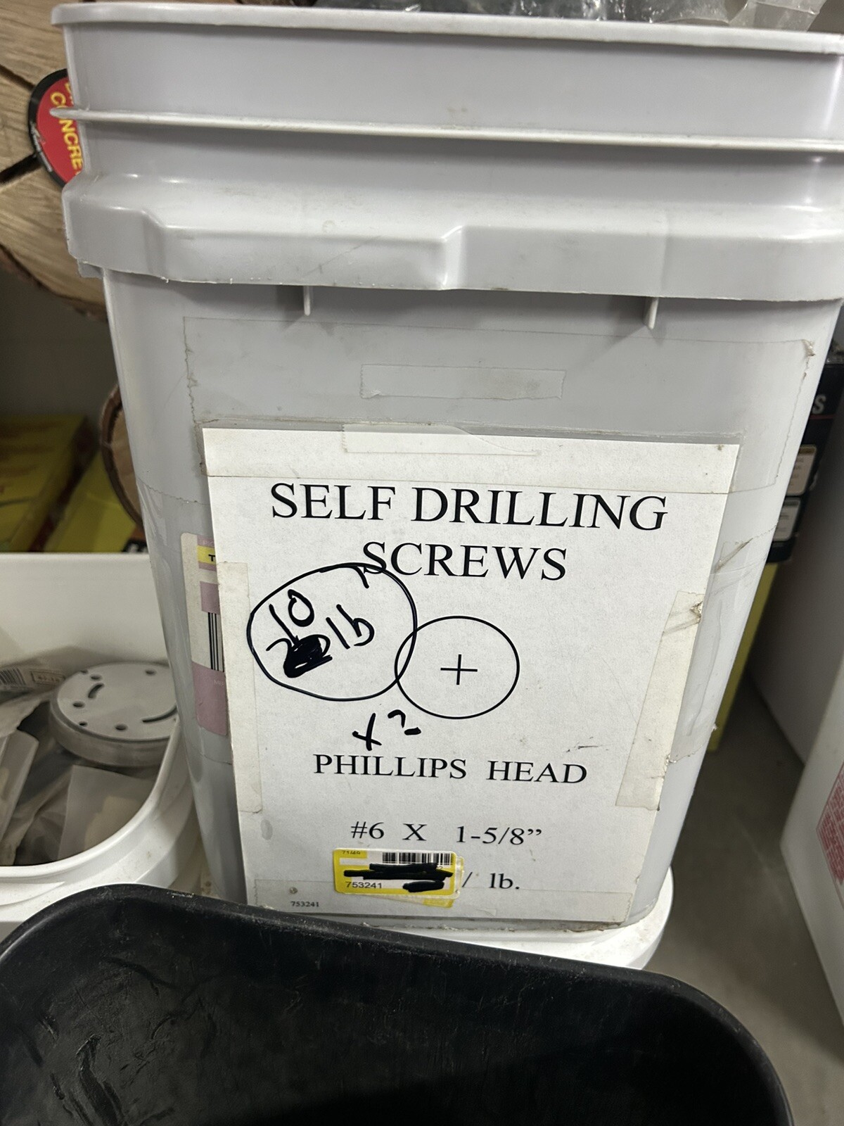 10 pounds Grip-Rite #6 X 1-5/8″ Phillips Bugle-Head Self-Drilling Drywall Screws