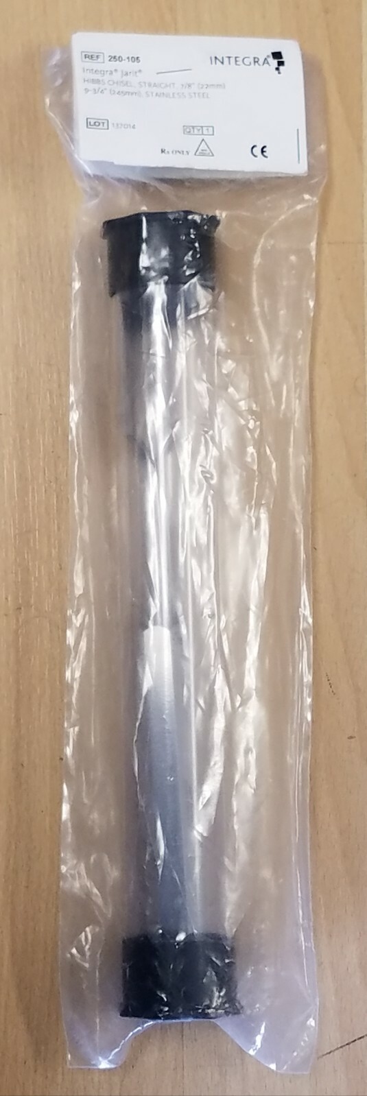 Jarit Integra 250-105 Straight Hibbs Surgical Chisel 22mm x 245mm NEW!