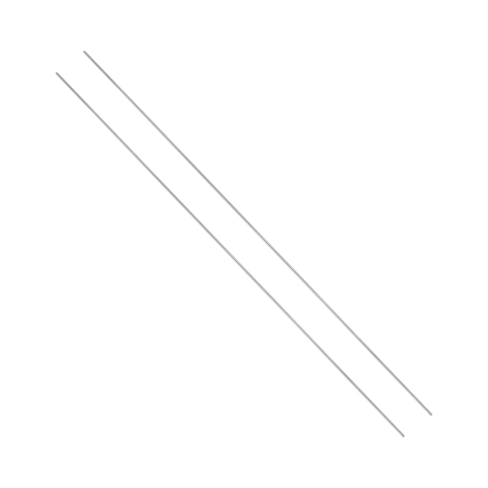 2 pcs 1.6mm Dia 356mm Length GR5 Metal Solid TC4 Titanium Round Bar[0.06 x 14IN]