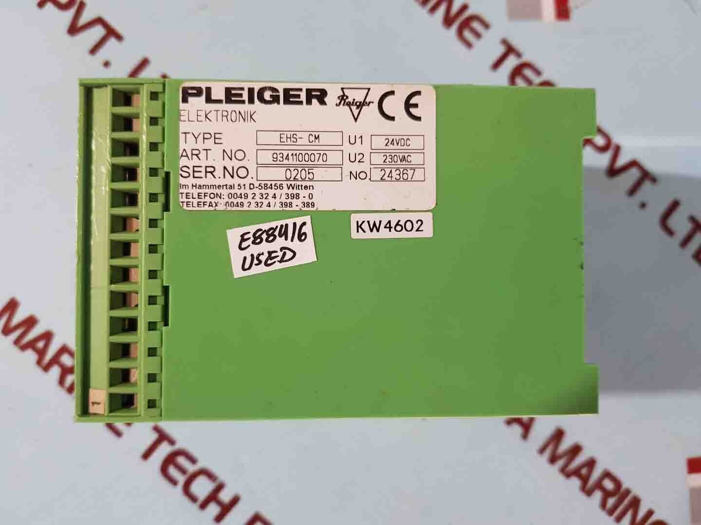 Pleiger Elektronik EHS-CM Control Module 9341100070