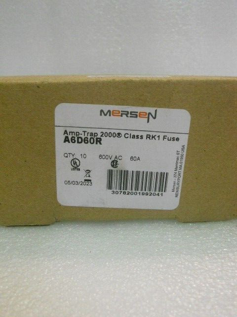 New Lot Shawmut Smart Spot A6D60R 60 Amp Fuses LPS RK 60SP NEW LOOK NIB