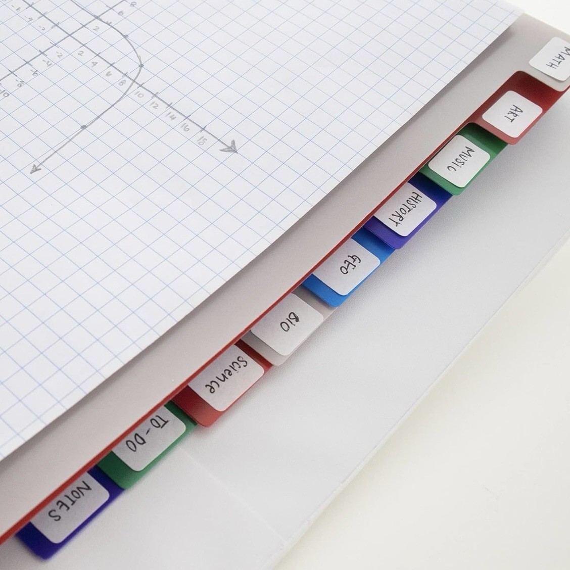 Bazic Products Binder Dividers, 10 Color Tabs, 8.5 x 11 in. (4 PACK)