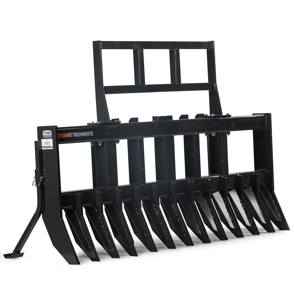 Titan Attachments Pro Series 84″ Root Rake Attachment, Universal SSQA, 100HP