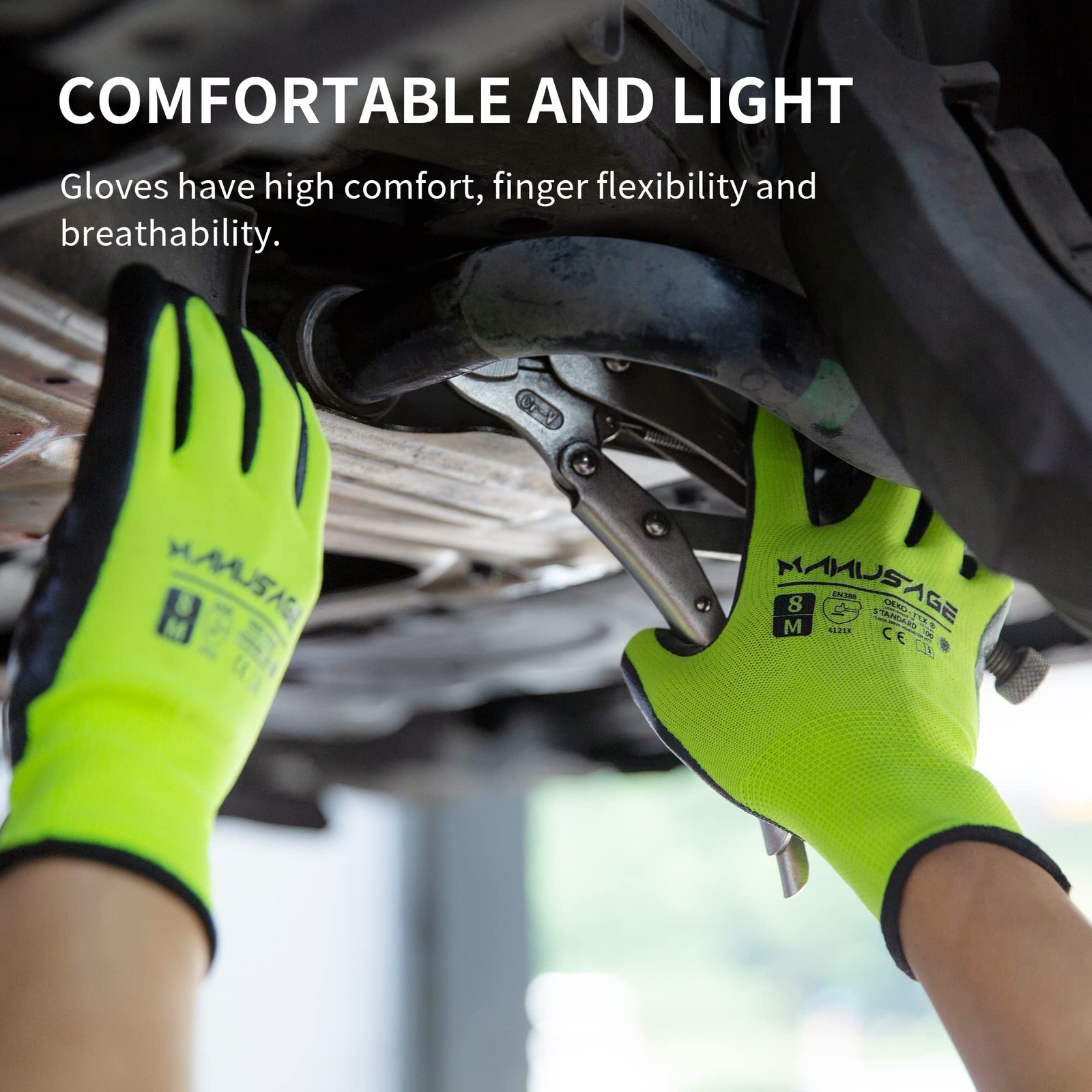Safety Work Gloves – Protective Glove for Men & Women – Ultrathin Hand Protec…