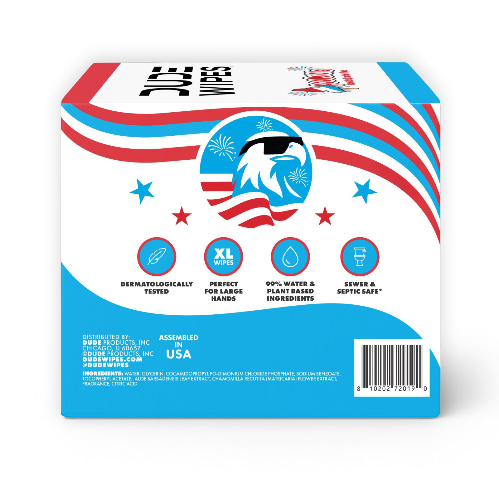 DUDE Wipes XL Flushable Wipes, POOPsicle Scent, 384 Count– Extra-Large Flushable