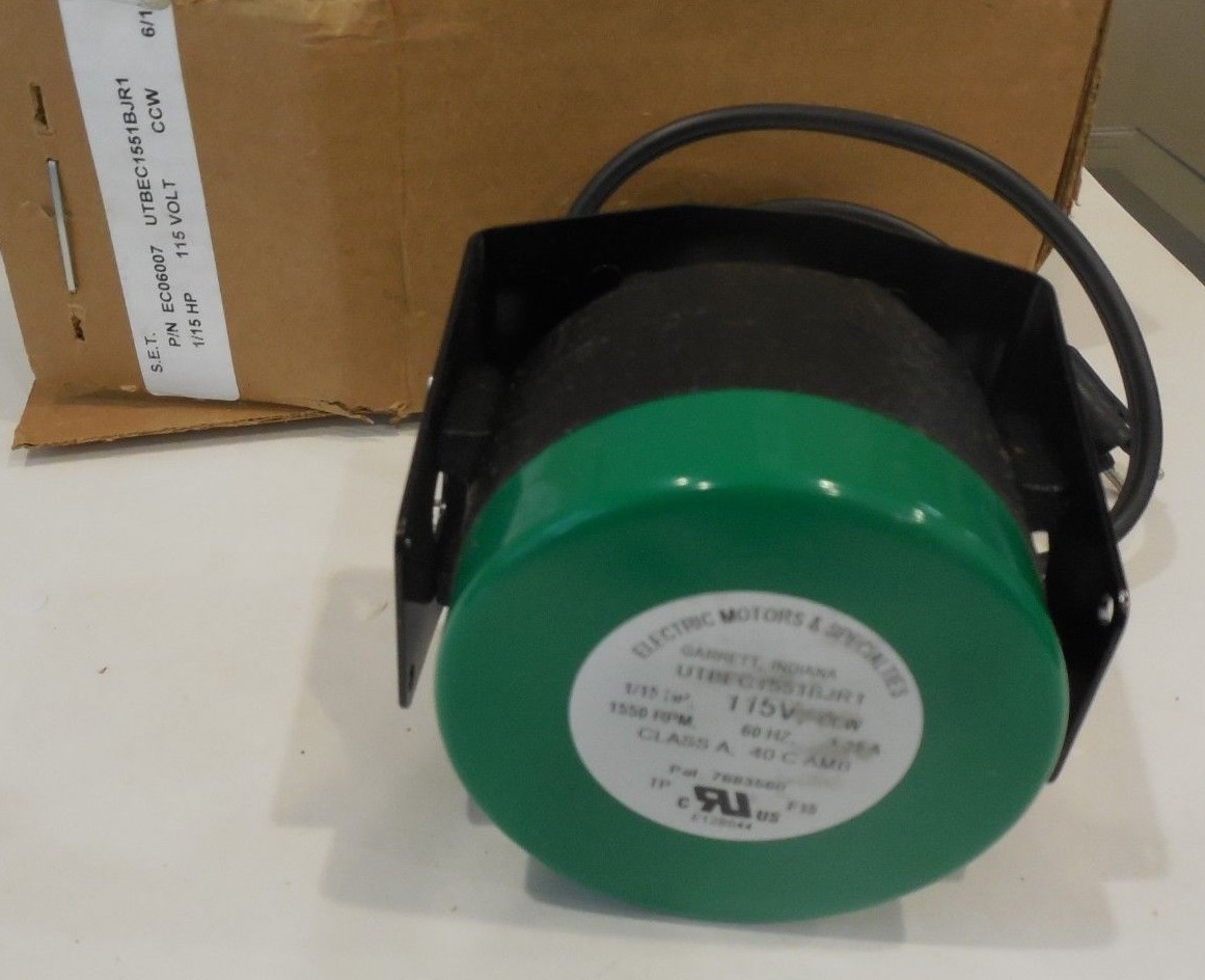 EM&S Unitronix ECM Unit Bearing Motor 1/15 HP 1550 rpm 115V UTB EC06007 CCW