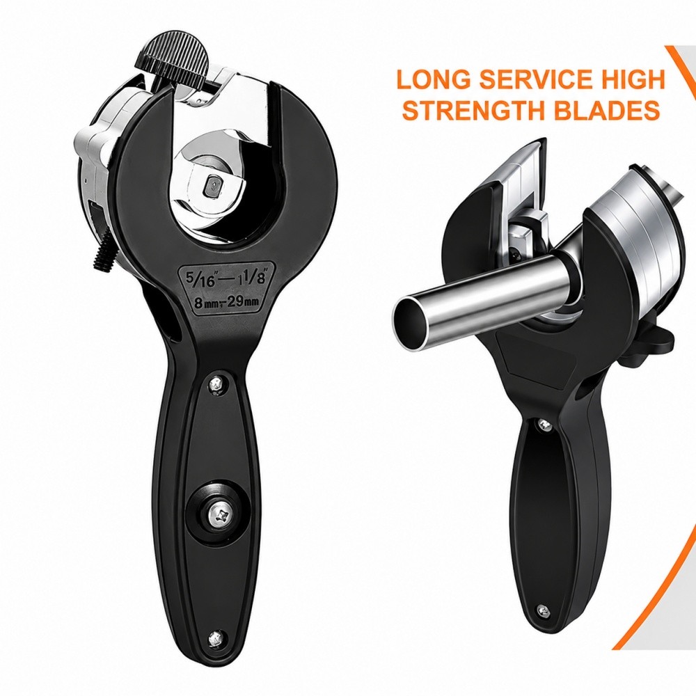 Heavy Duty Ratchet Pipe Cutter Tool for Cutting PVC PPR PE Copper Steel Metal US