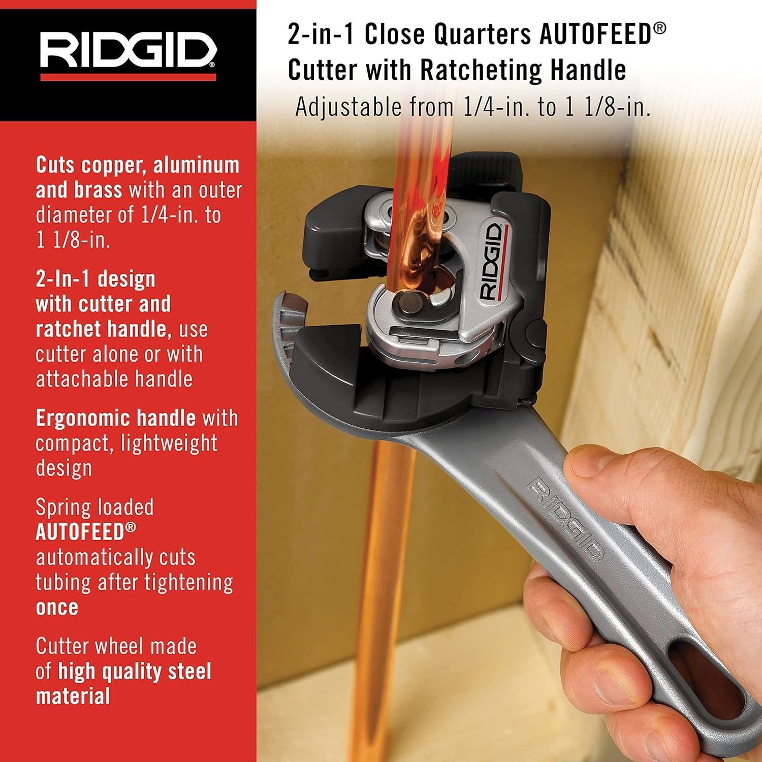 Automatic Feed Tubing Cutter for Copper, Brass, Aluminum