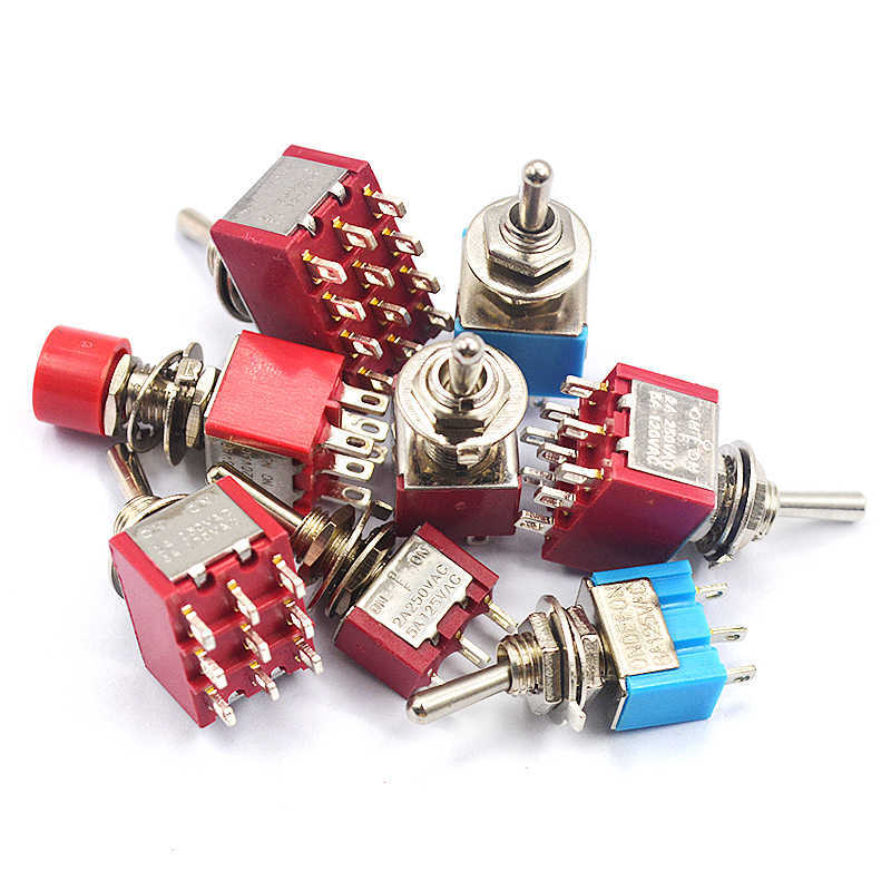 Toggle Switch 2/3/4/6/9/12 Pin 2 3 Position for Boat Car Dashboard Model Railway