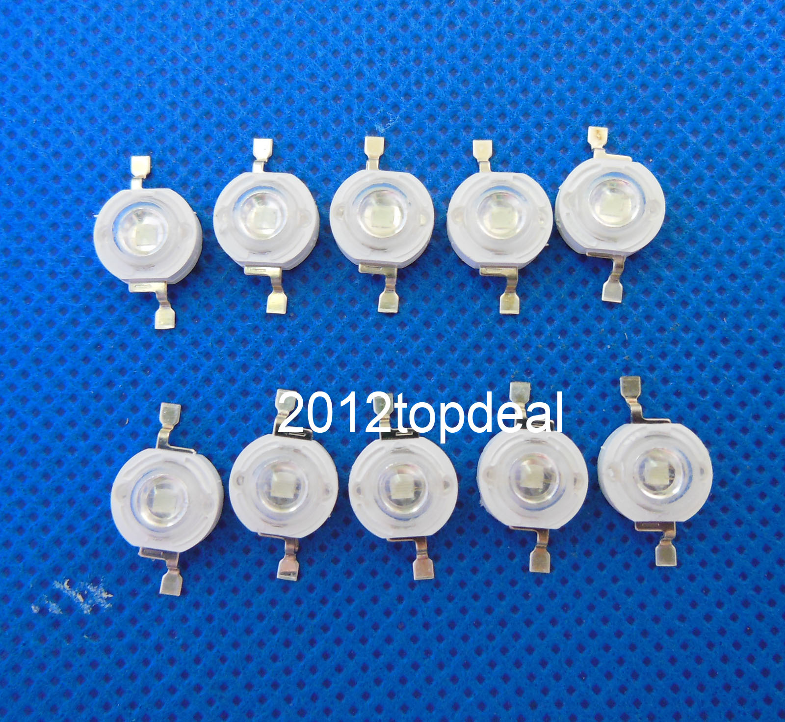 NEW 50pcs 3W UV 395-405nm LED ultraviolet LED High Power Dioders bead DIY
