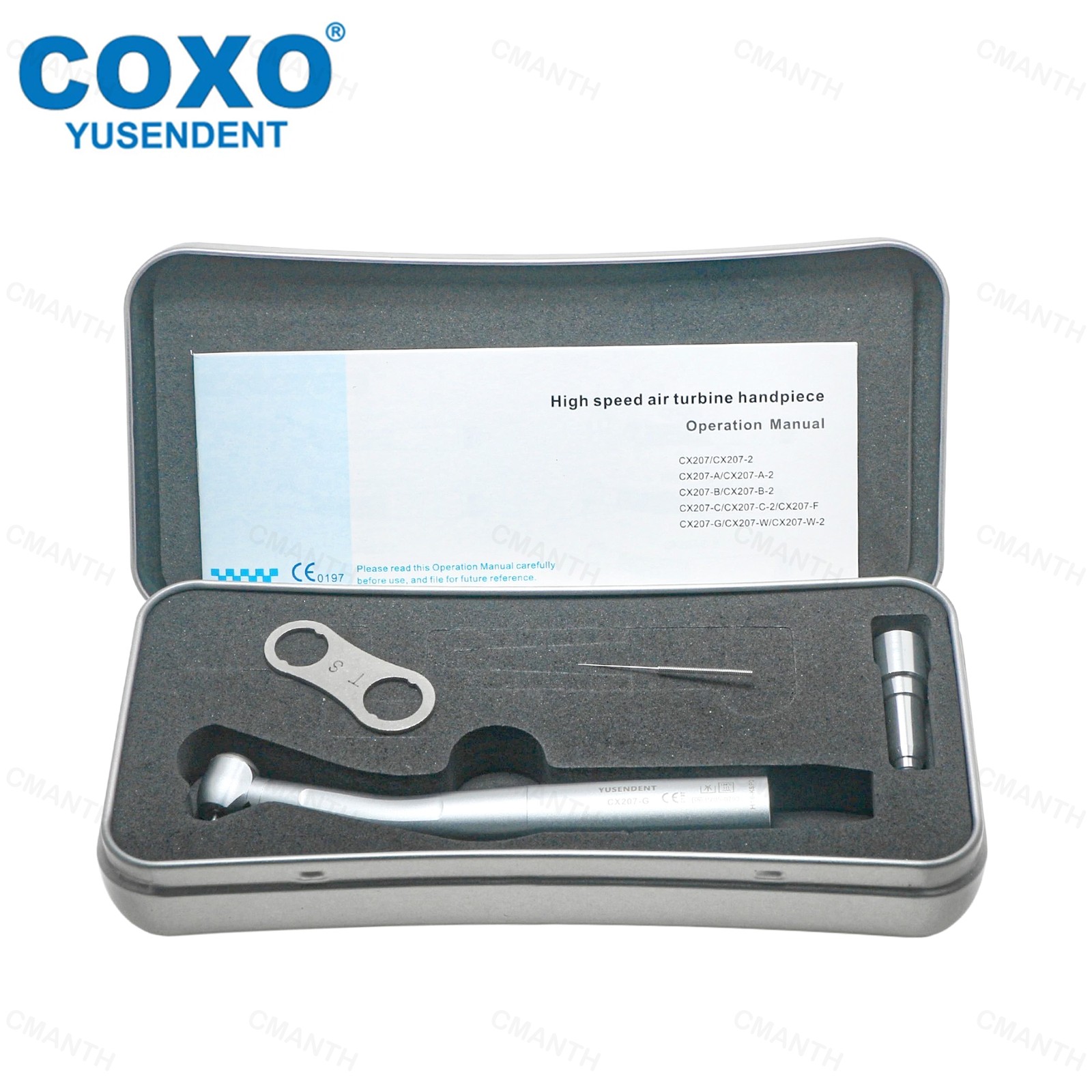 COXO Denta Fiber Optic High Speed Handpiece Air Rotor LED Coupler 6Pin Fit KAVO