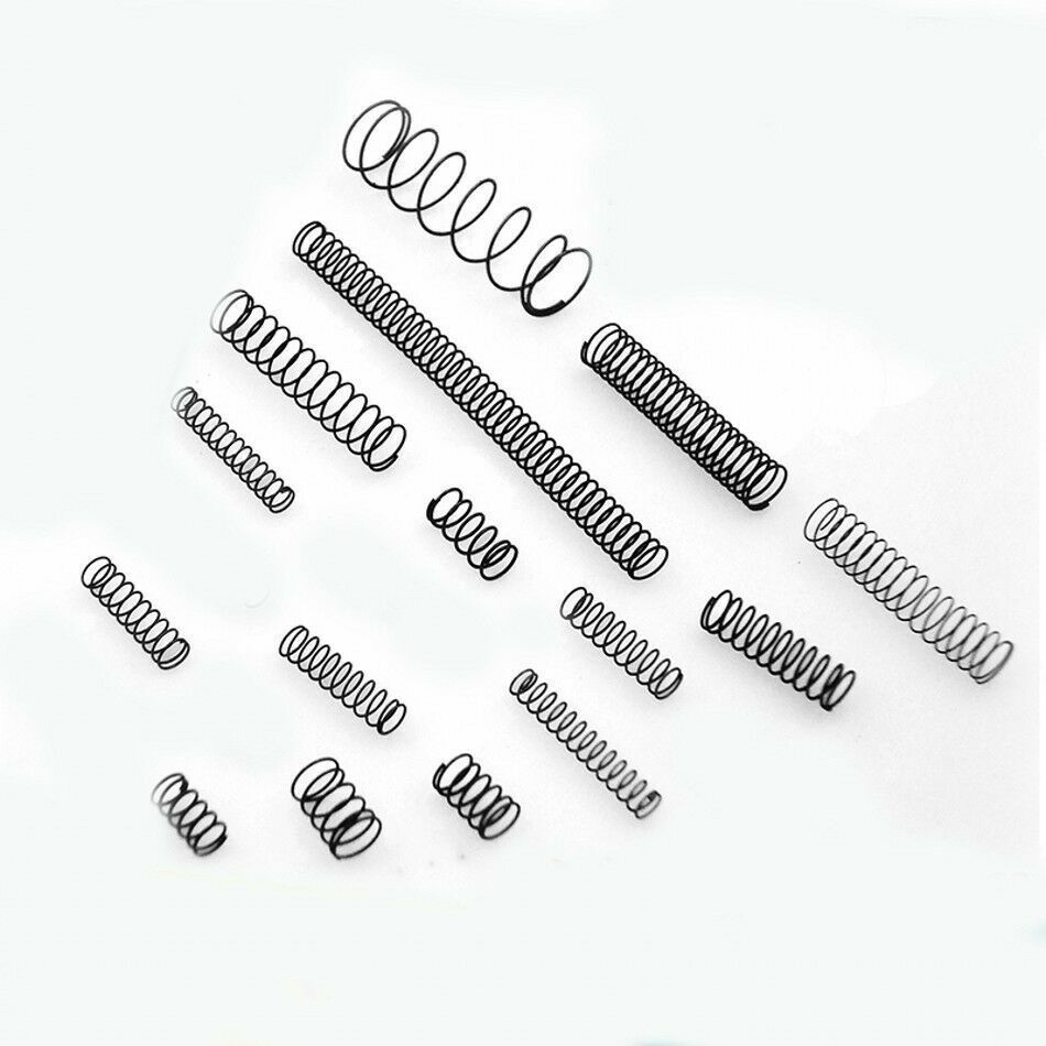 10 Pcs Small Springs Compression Spring Steel Wire Dia.0.3mm-0.5mm OD 2mm-10mm