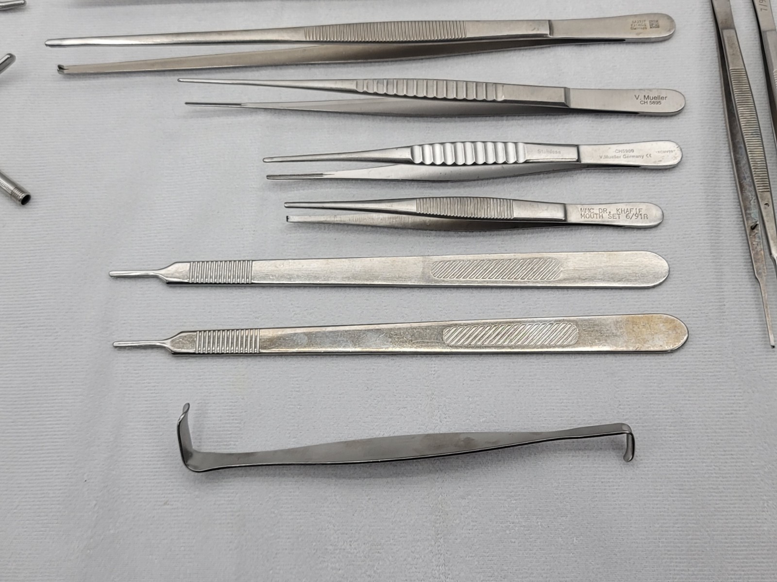 Bulk 60-Piece V. Mueller General Surgery Instruments Scissors, Needle Holders