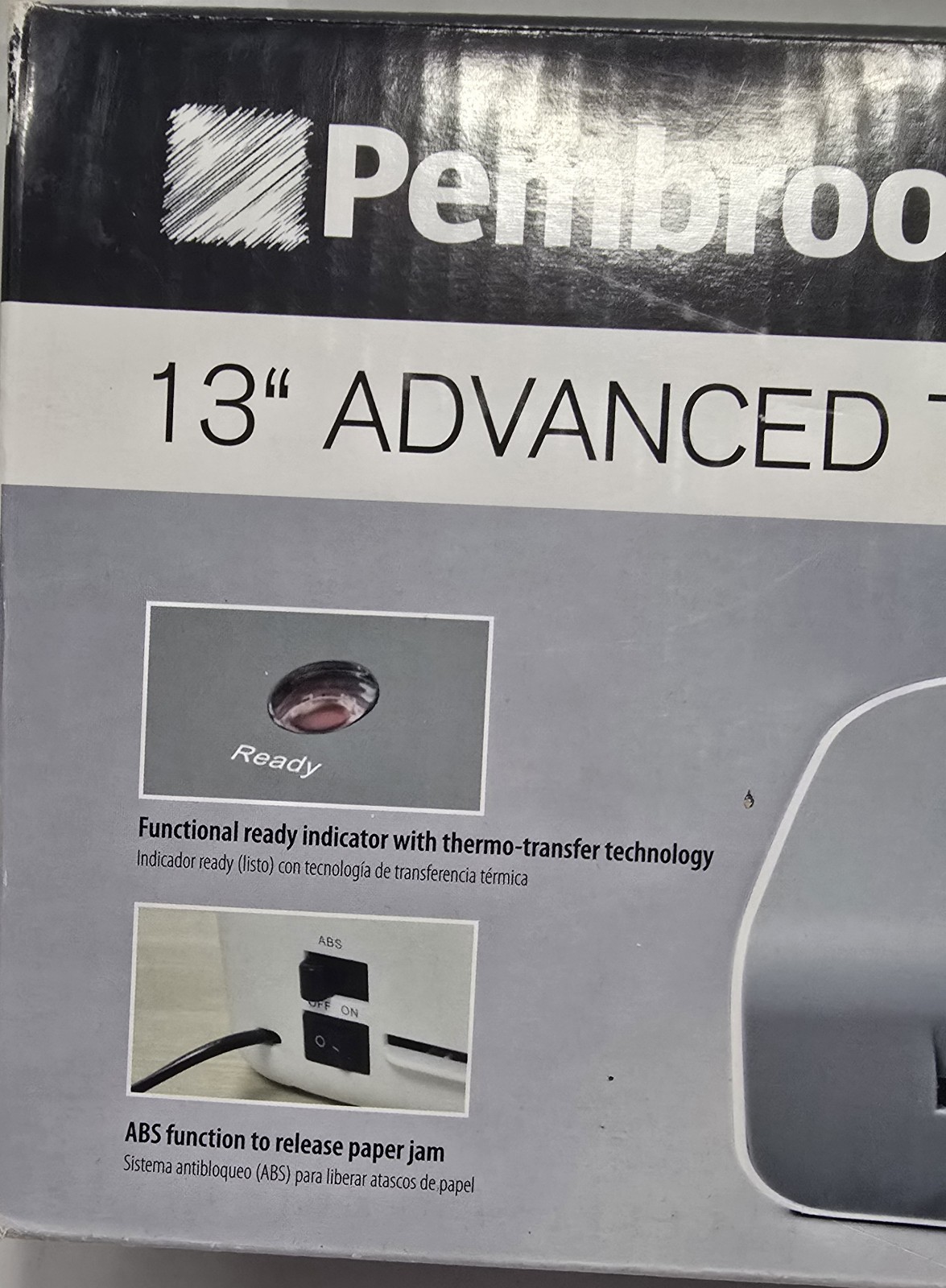Pembrook 9″ Advanced Thermal Laminator Starter Kit Included, New In Sealed Box