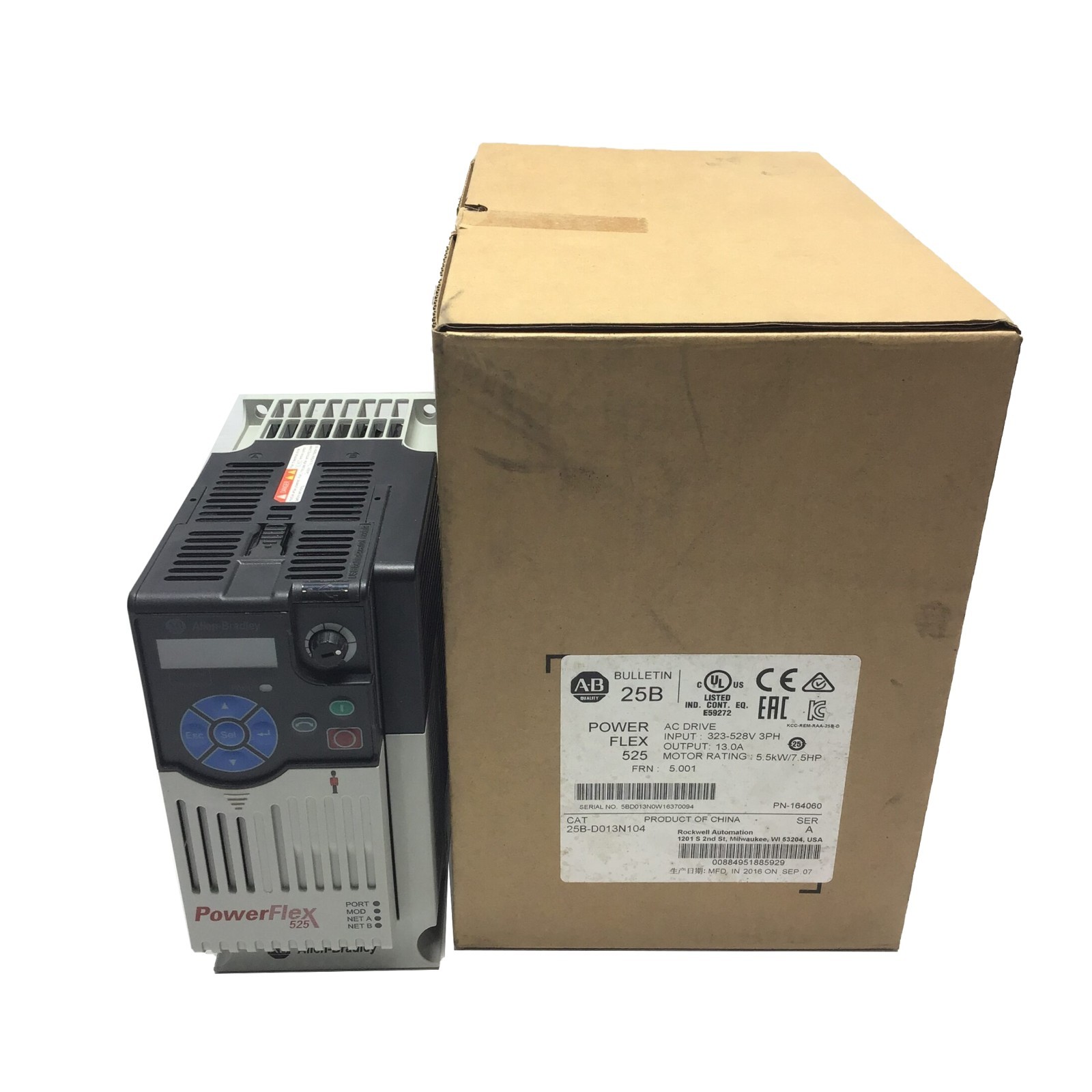 NEW Allen-Bradley 25B-D013N104 25BD013N104 PowerFlex 525 5.5kW (7.5Hp) AC Drive