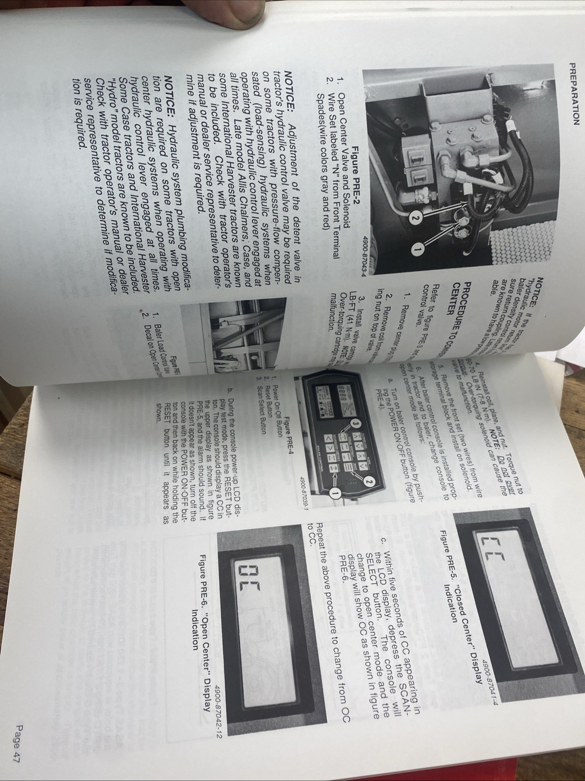 CASE IH 8580 LARGE RECTANGULAR BALER OPERATOR’S MANUAL NOS OEM