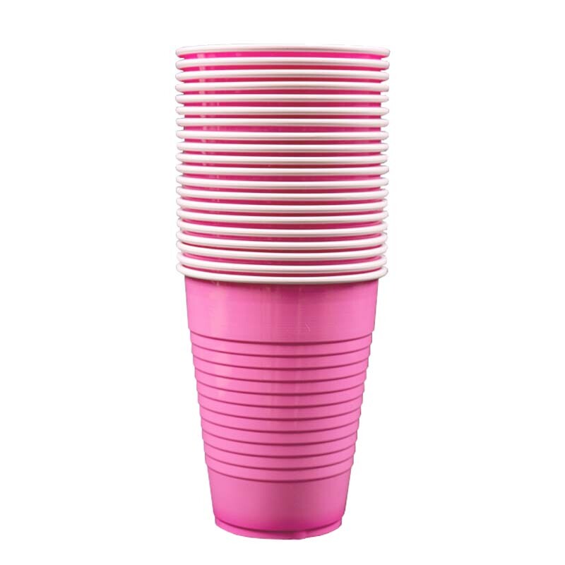 100 Pack Disposable Plastic Cups 12 oz Drinking Cups BPA Free For All Occasions