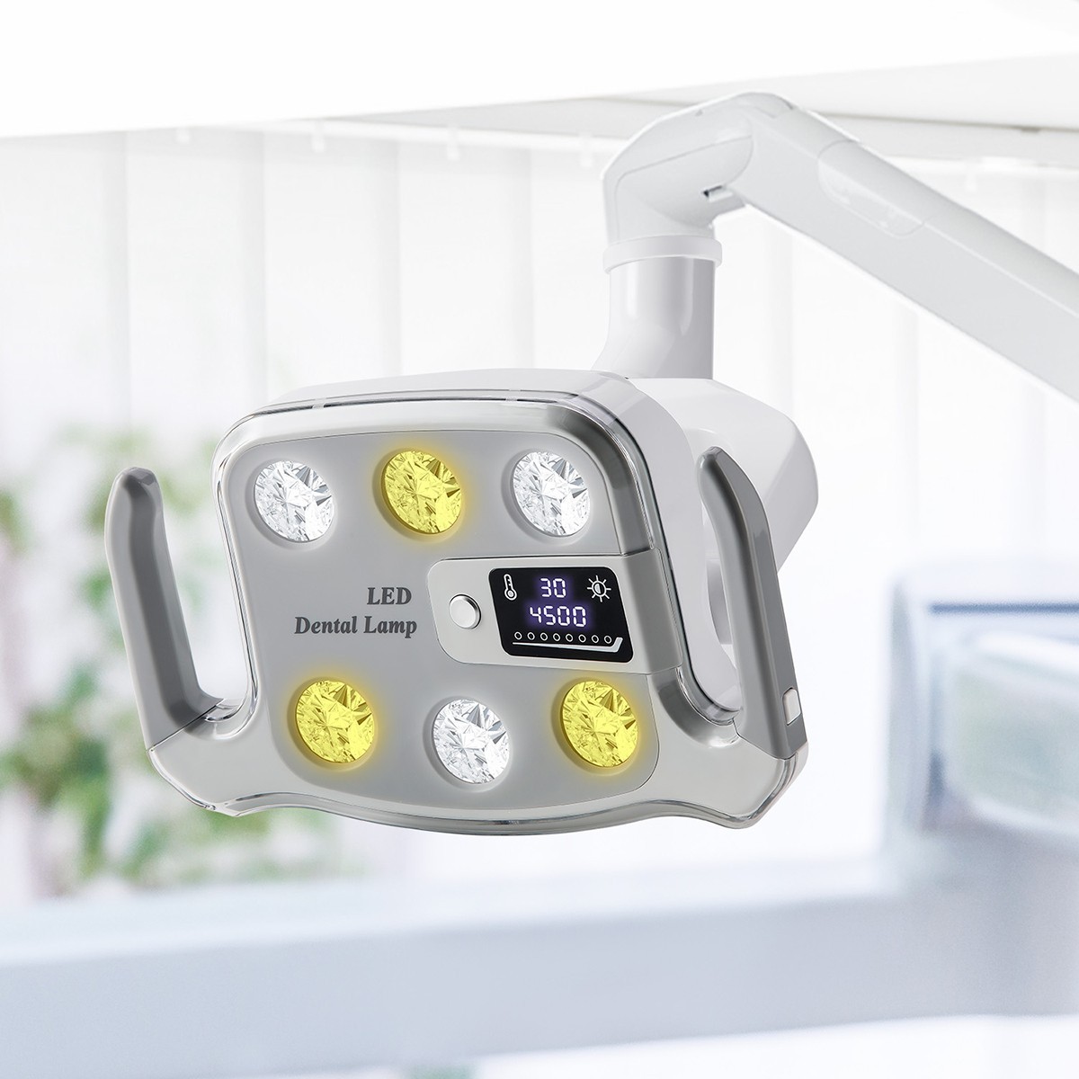 9W Dental 6 LED Lamp Oral Light Lamp For Unit Chair with LCD Display P116 700mm