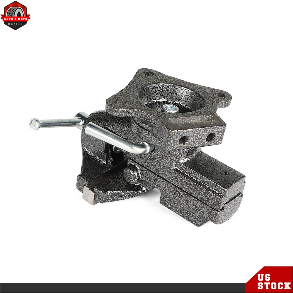 3.3In Bench Vise Adjustment Dual-purpose Heavy Duty Cast Steel with Swivel Base