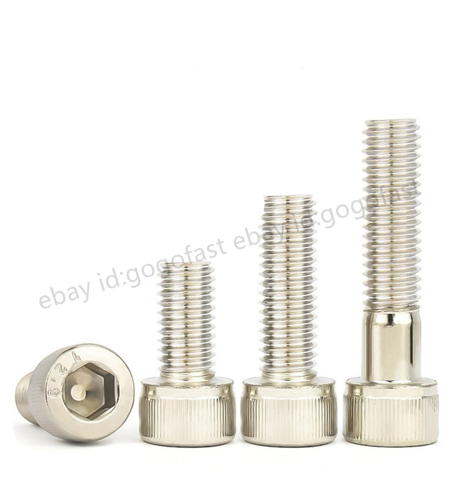 M7 Allen Screw Hex Socket Bolt Cap Head Screws White 12.9 Steel Length 10 – 40mm
