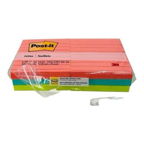 Lot of 23 Pads Post it Notes 3″ x 3″, 4″ x 4″ & 4″ x 6″ Lined Canary & Color